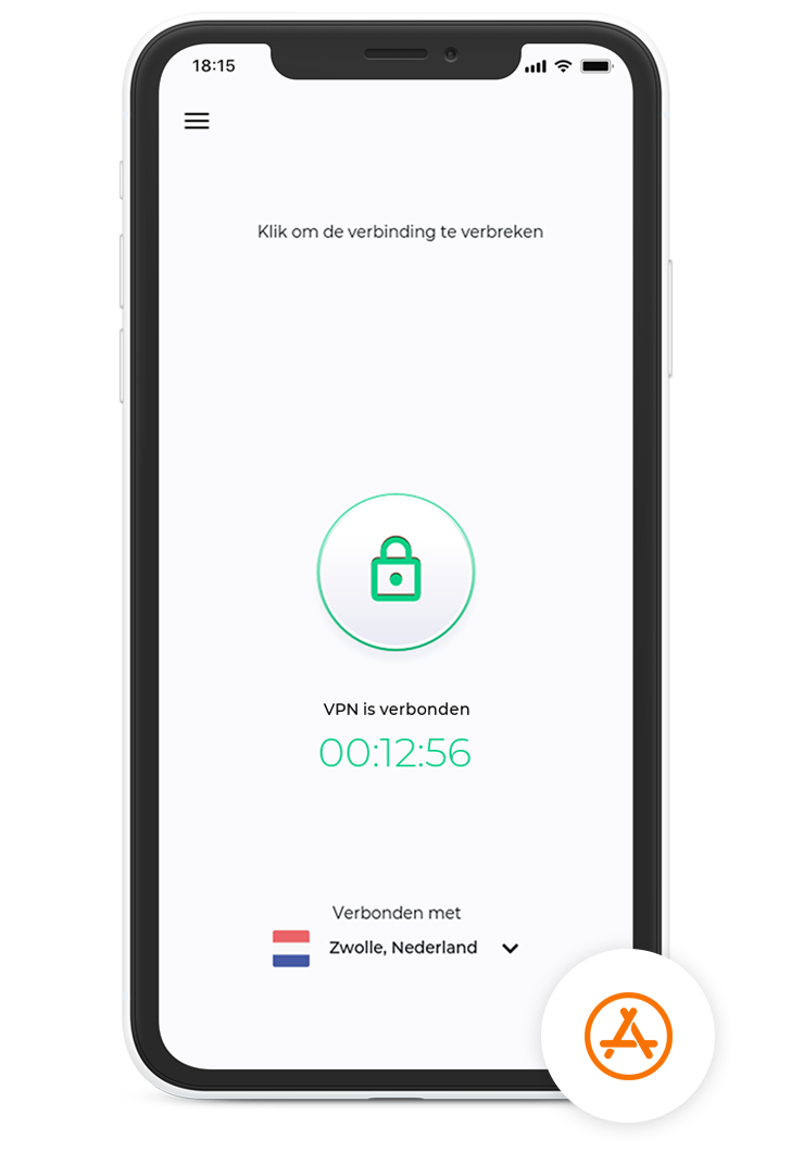 VPN Nederland app voor iOS