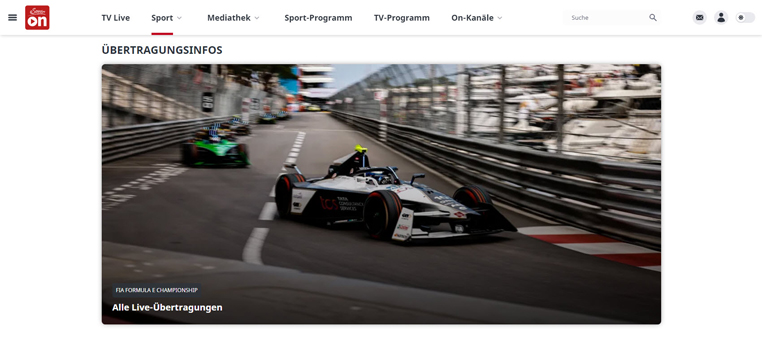 Formule E streaming op ServusTV