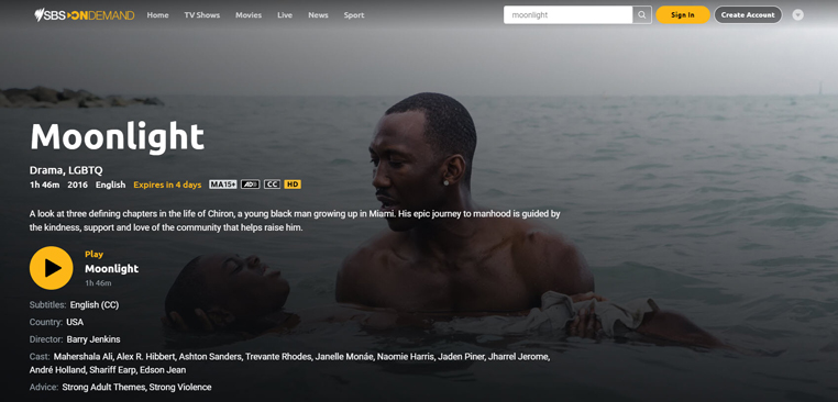 Moonlight streaming gratis op SBS on Demand