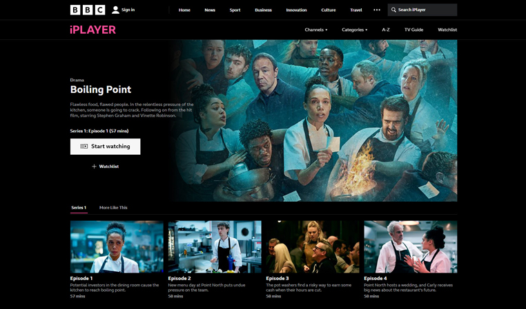 Boiling Point streaming gratis op BBC iPlayer