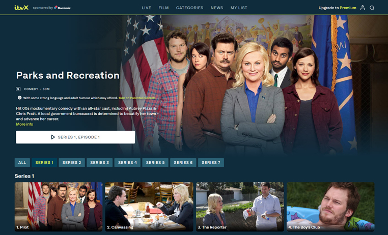 Parks and Recreation streaming gratis op ITVX