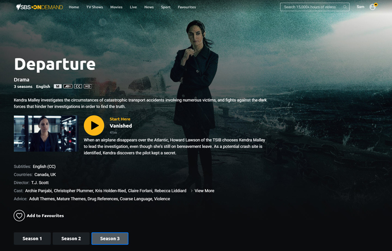 Departure seizoen 3 streaming gratis op SBS on Demand