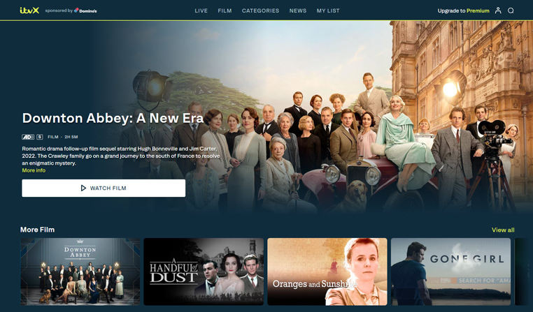 Downton Abbey: A New Era gratis streaming op ITVX