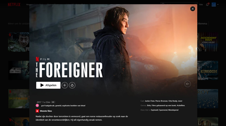 The Foreigner streaming op Netflix