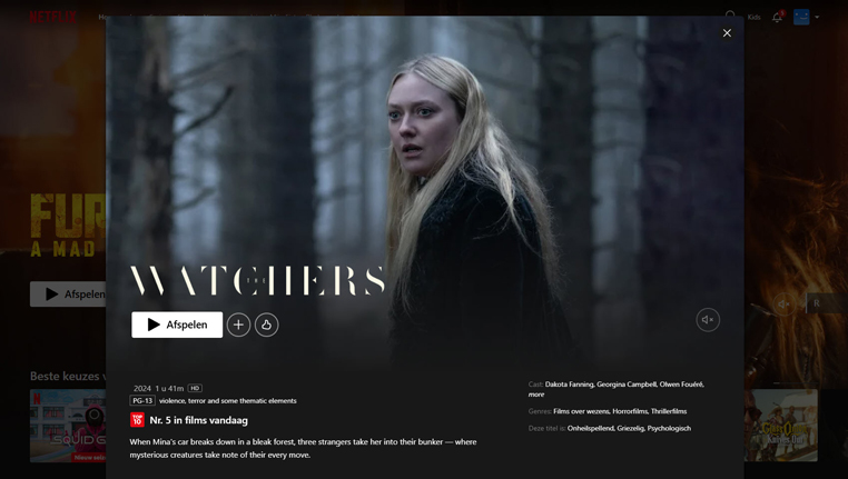 The Watchers streaming op Netflix