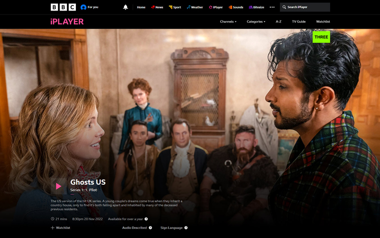 Serie Ghosts streaming op BBC iPlayer