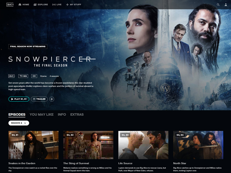 Snowpiercer op AMC+ kijken